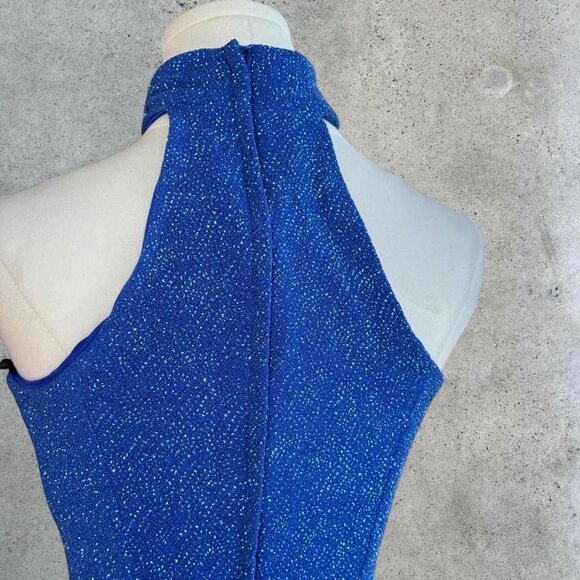 Vintage Royal Blue Formal Gown - Picture 4 of 8